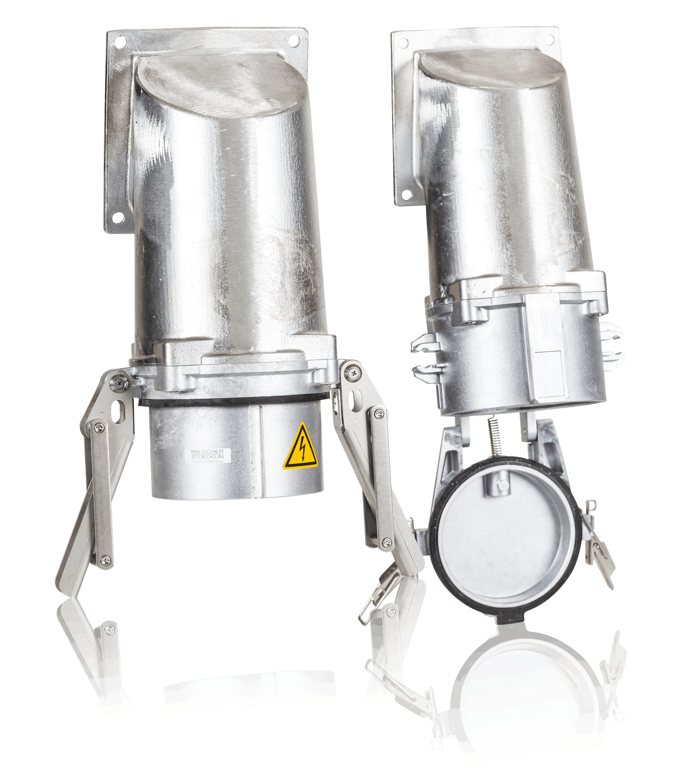 Angled Panel Mounted Plug & Socket